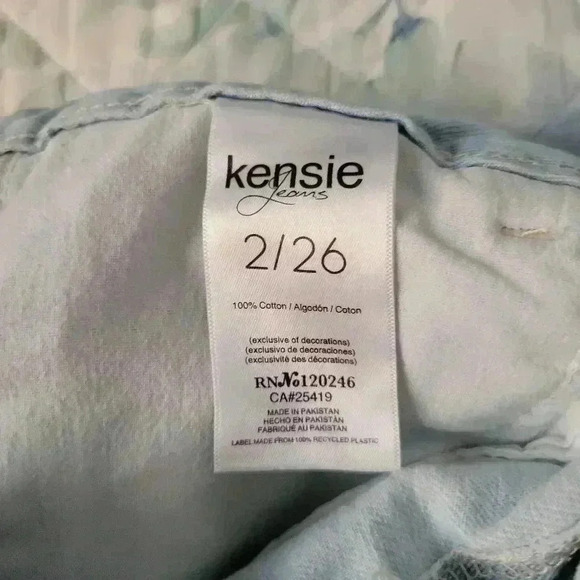 KENSIE jean shorts light blue size 2/26 - Picture 4 of 5